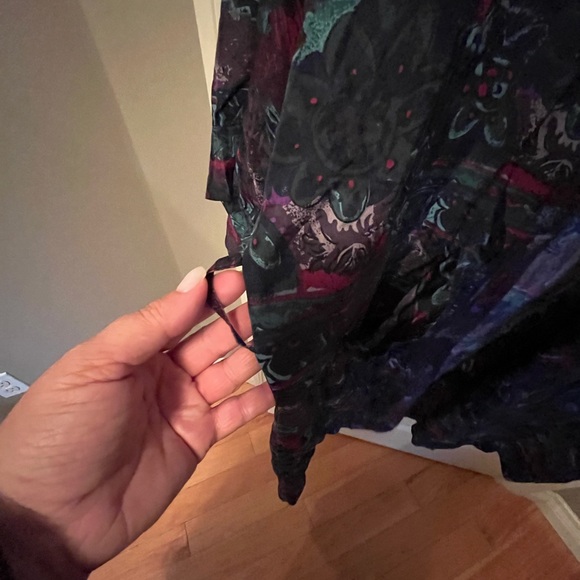 SILKLAND 100% silk duster kimono XL - Picture 3 of 5